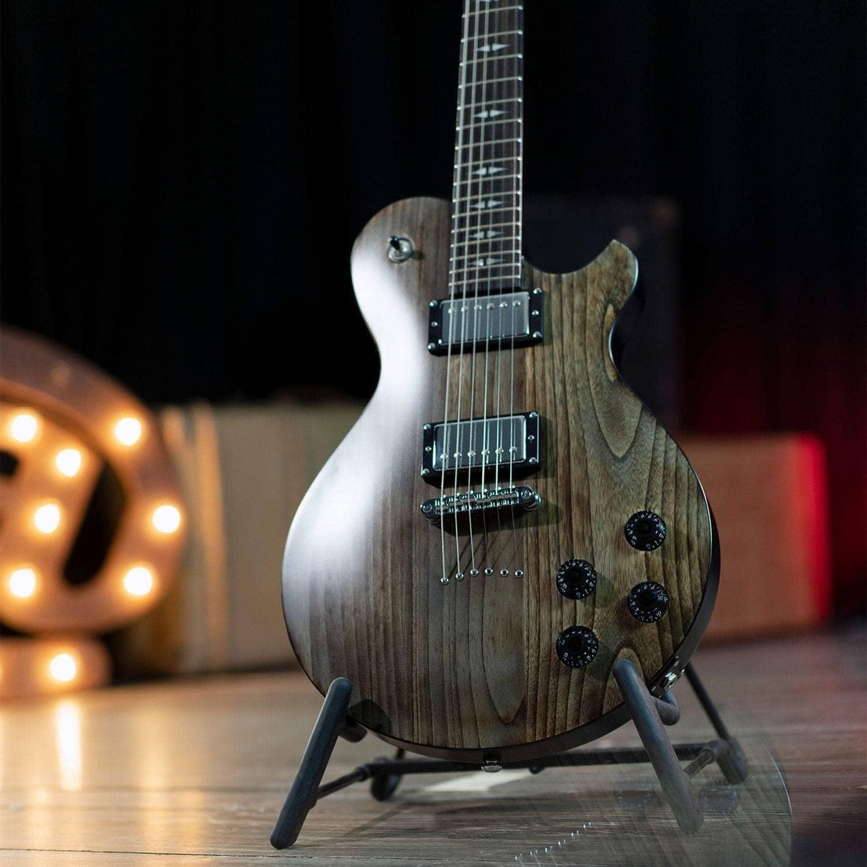 Michael Kelly - PATRIOT DECREE OP - Guitarra eléctrica - Faded Black (open pore)