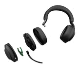 Jabra Evolve2 85 Auriculares Inalámbricos Estéreo PC con Soporte de Carga - Certificados para Microsoft Teams - Batería de Larga Duración - Adaptador Bluetooth USB-A - Negro