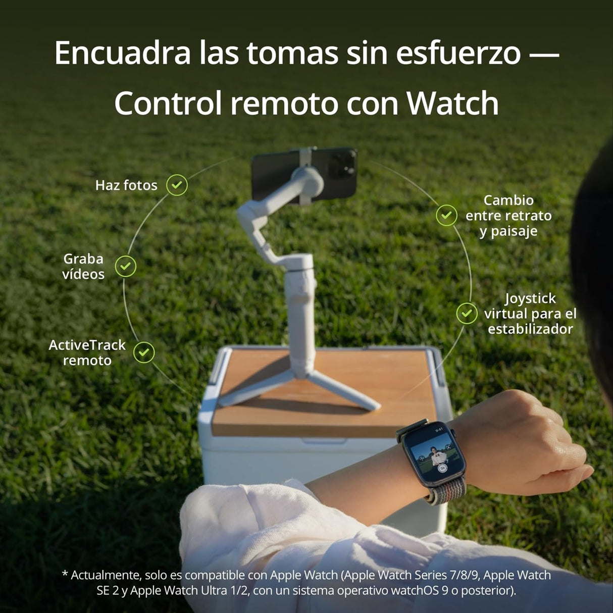 DJI Estabilizador para Smartphones OSMO Mobile 6, en Tres Ejes para teléfonos, Brazo Extensible Integrado, portátil y Plegable, estabilizador para videoblogs, vídeos de Youtube y TikTok