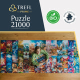 TREFL Prime-Puzzle UFT, Earth Chronicles: from Creation to The Future-21 000 Piezas, puzle Gigante, cartón más Grueso, para Adultos niños Desde los 12 años, Multicolor (81040)