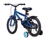Wildtrak - Bicicleta 16 pulgadas para niños de 3 a 7 años con ruedines con ruedines - Azul