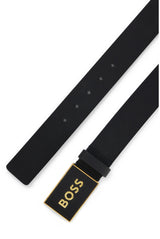 BOSS Icon-S1_sz40 Cinturón, Black2, 110 cm para Hombre