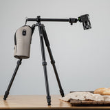 Rollei C5I MAKRO Pro I Trípode de Carbono I Negro I Cabezal de Bola 3D I Monopié I Soporte para Smartphone I Placa de liberación rápida I Columna Central giratoria 90°