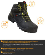 Heckel MACCROSSROAD 3.0 S3 High - Ci HI HRO SRC- Bota de Trabajo - Talla 40