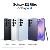 Samsung Galaxy S26 Ultra, 1TB, Smartphone con Galaxy AI, Cámara 200MP, 16GB RAM, Batería 5000mAh, Garantía del Fabricante 3 Años+1 Año Extra, Color Blanco (Versión Española)