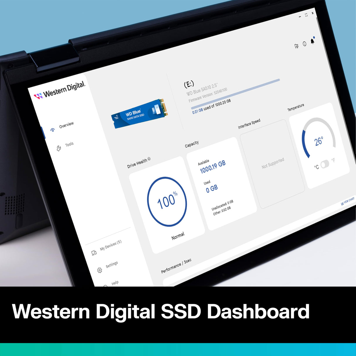 WD Blue SA510, 2 TB, M.2 SATA SSD, con hasta 560 MB/s, Acronis True Image for Western Digital, migración de discos y clonación, copia de seguridad y recuperación flexibles, ransomware