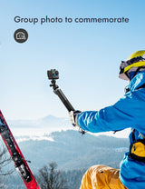 WOLFANG Cámara Deportiva GA200 4K 24MP Doble Pantalla WiFi Cámara de Video, Cámara Acuática Sumergible de 40M, 170° Gran Angular, Control Remoto EIS Mejorado, 2 Baterías, Cargador, Multi Accesorios