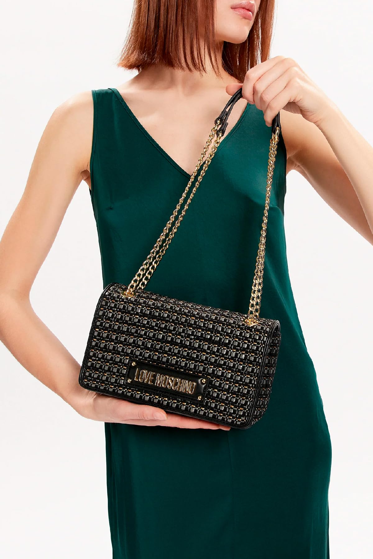 Love Moschino jc4242pp0i, Bolso de Hombro Mujer, Negro, Talla única