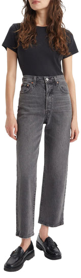 Levi's Ribcage Straight Ankle Vaqueros, Well Worn, 27W / 27L para Mujer