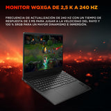 HP OMEN Slim - Ordenador portátil Gaming 16" 2.5K WQXGA (Intel Ultra 7-255H, 24GB RAM, 1TB SSD, NVIDIA RTX 5060, Windows 11 Home) Teclado QWERTY Español - Negro