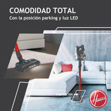 Hoover H-FREE 100 ESPECIAL MASCOTAS HF122GPT Aspiradora Escoba sin Cable, sin Bolsa, 3 en 1: Escoba, de Mano y Vertical, Cepillo Mascotas y Tapicerías, Autonomía 40min, Posición Parking, 6500Pa