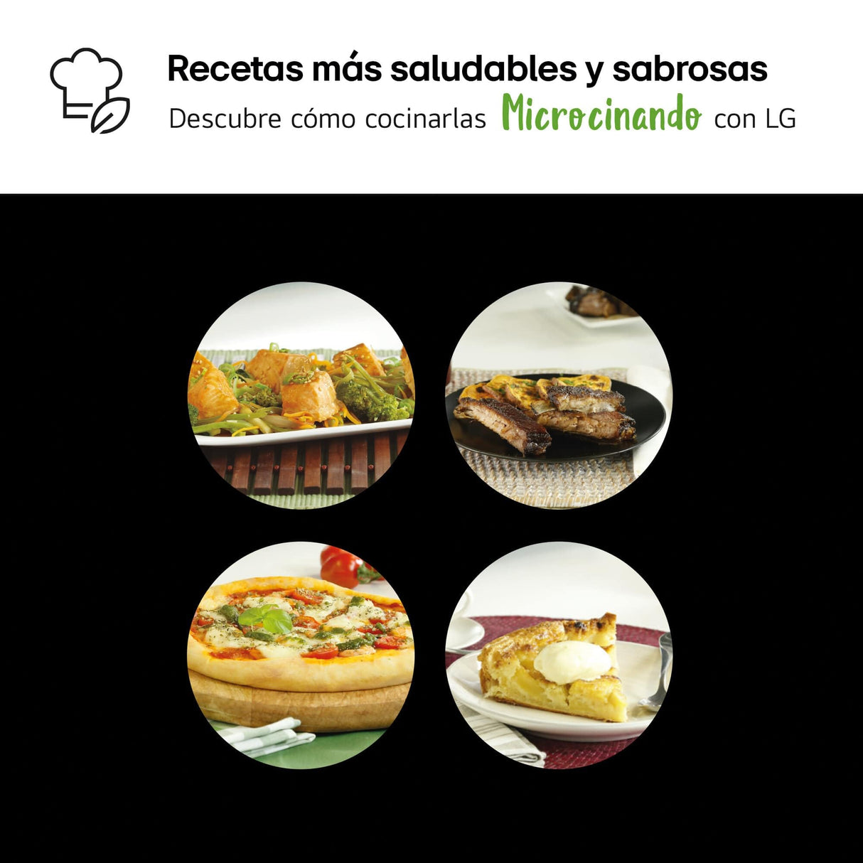 LG MJ3965BPS - Horno Microondas, 4 en 1, con Display Digital, de 39 Litros y 1100 W, Función Smart Inverter y EasyClean, Cocina Más Rápido, Mantiene Sabor, Color Negro
