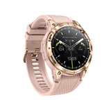 Knauermann Smart 3 (2025) - Reloj Inteligente con función telefónica y función SOS, Pantalla AMOLED BT Bluetooth, apnea del sueño, Correa de Silicona Rosa, 14-24