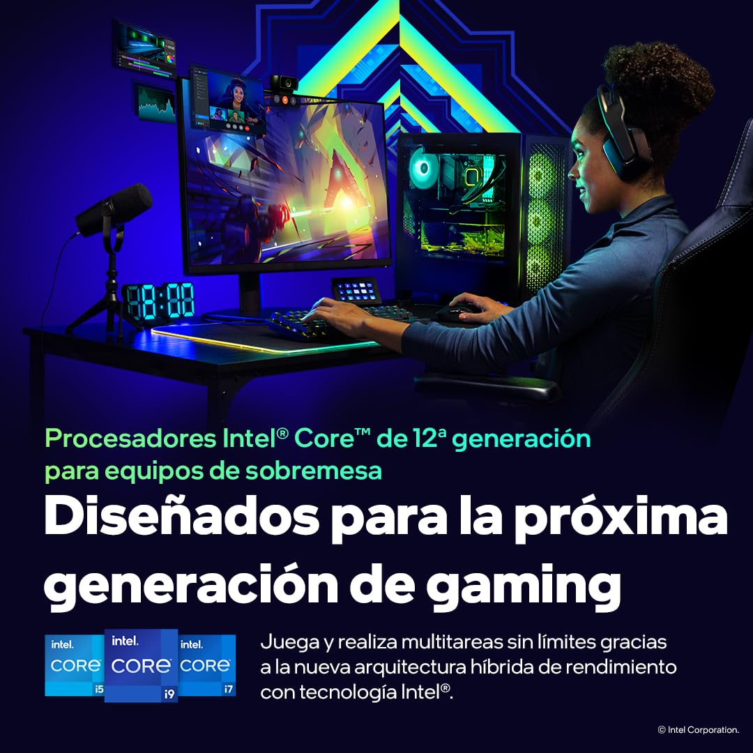Intel® Core™ i5-12600KF, procesador para Equipos de sobremesa, 10 núcleos (6 P+4 E), hasta 4,9 GHz, Desbloqueado, LGA1700, chipset Serie 600, 125 W