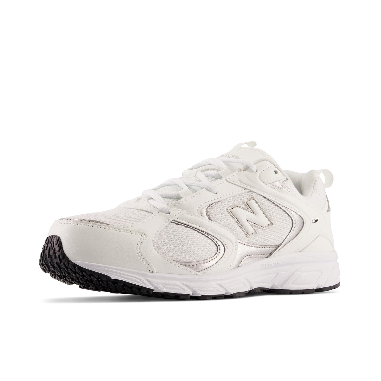 New Balance 408, Sneaker Hombre, Blanco/Plata, 42.5 EU
