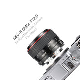MEKE Meike 6,5 mm Ultra Wide f/2.0 Lente de Ojo de pez Circular para cámaras Fujifilm sin Espejo APS-C