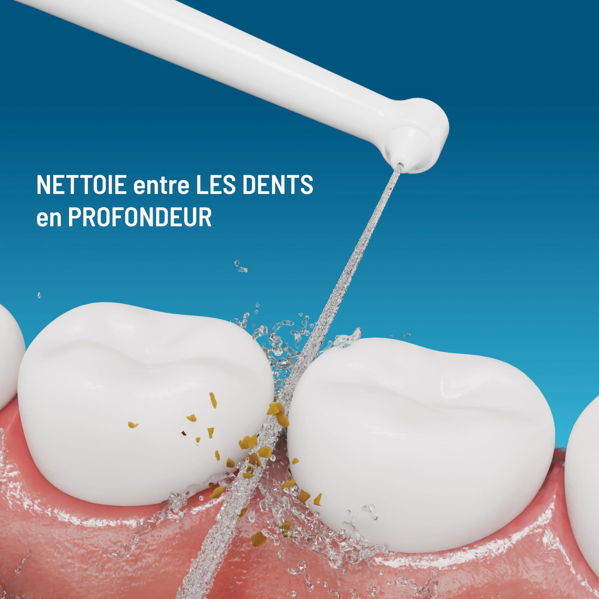 Haepi Julia - Cepillo de dientes eléctrico sónico 3 en 1 | Cepillado + Jet interdental + Descalcificación | 48.000 vibraciones/min | Recargable USB | Para encías sensibles y portadores de aparatos