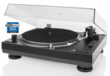 Dual DTJ 301.1 USB - Tocadiscos para DJ (33/45 U/min, control de velocidad, sistema fonocaptor magnético, iluminación de agujas, cable USB), color negro [Importado de Alemania]