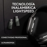 Logitech G Astro A30 Lightspeed Auriculares Inalámbricos para Gaming para PS5, Bluetooth, Mic Integrado y Desmontable, USB-C, para Playstation, Nintendo Switch, PC, The Mandalorian Edition, Plata