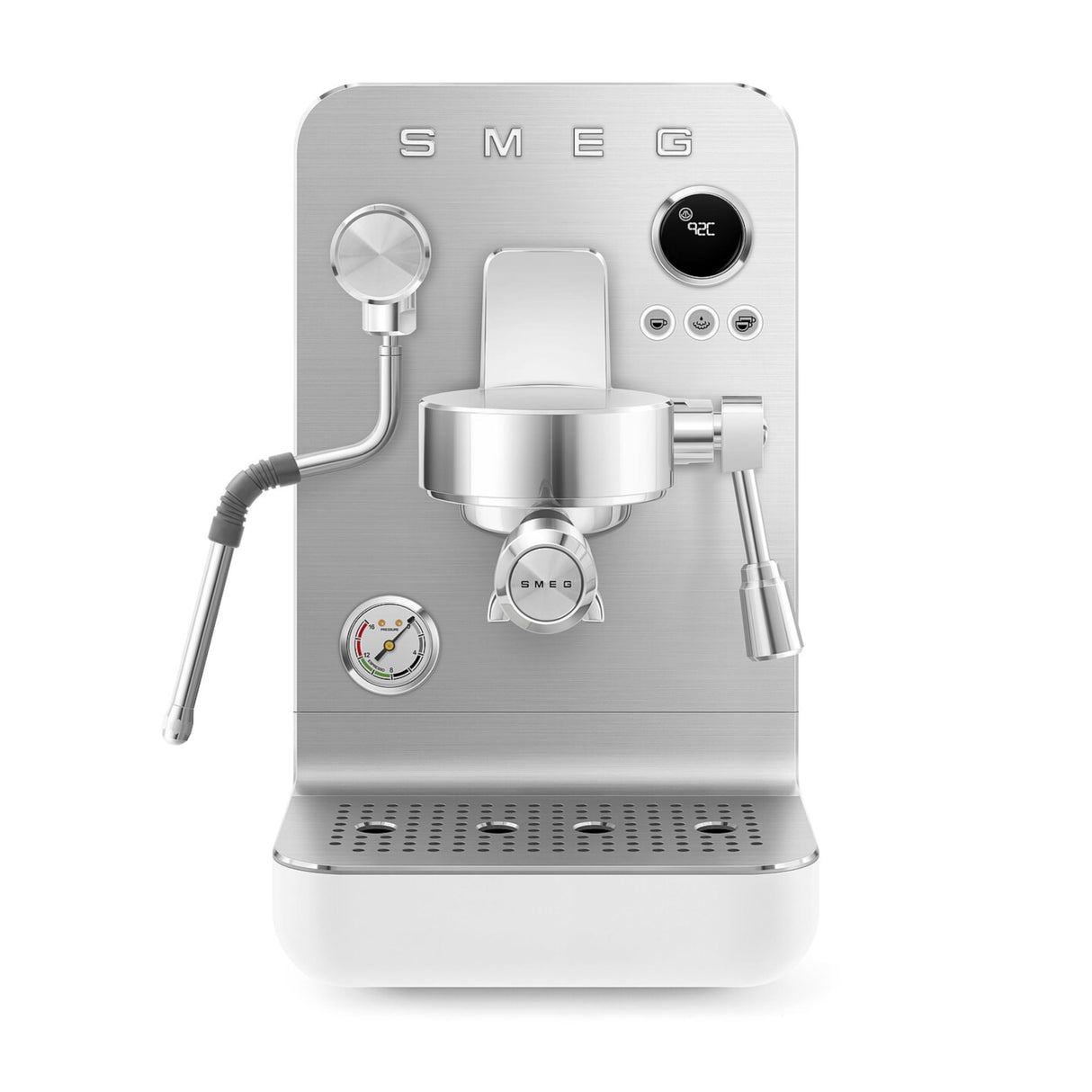 SMEG EMC02WHMEU, Cafetera espresso minipro Collezione, White (matte)