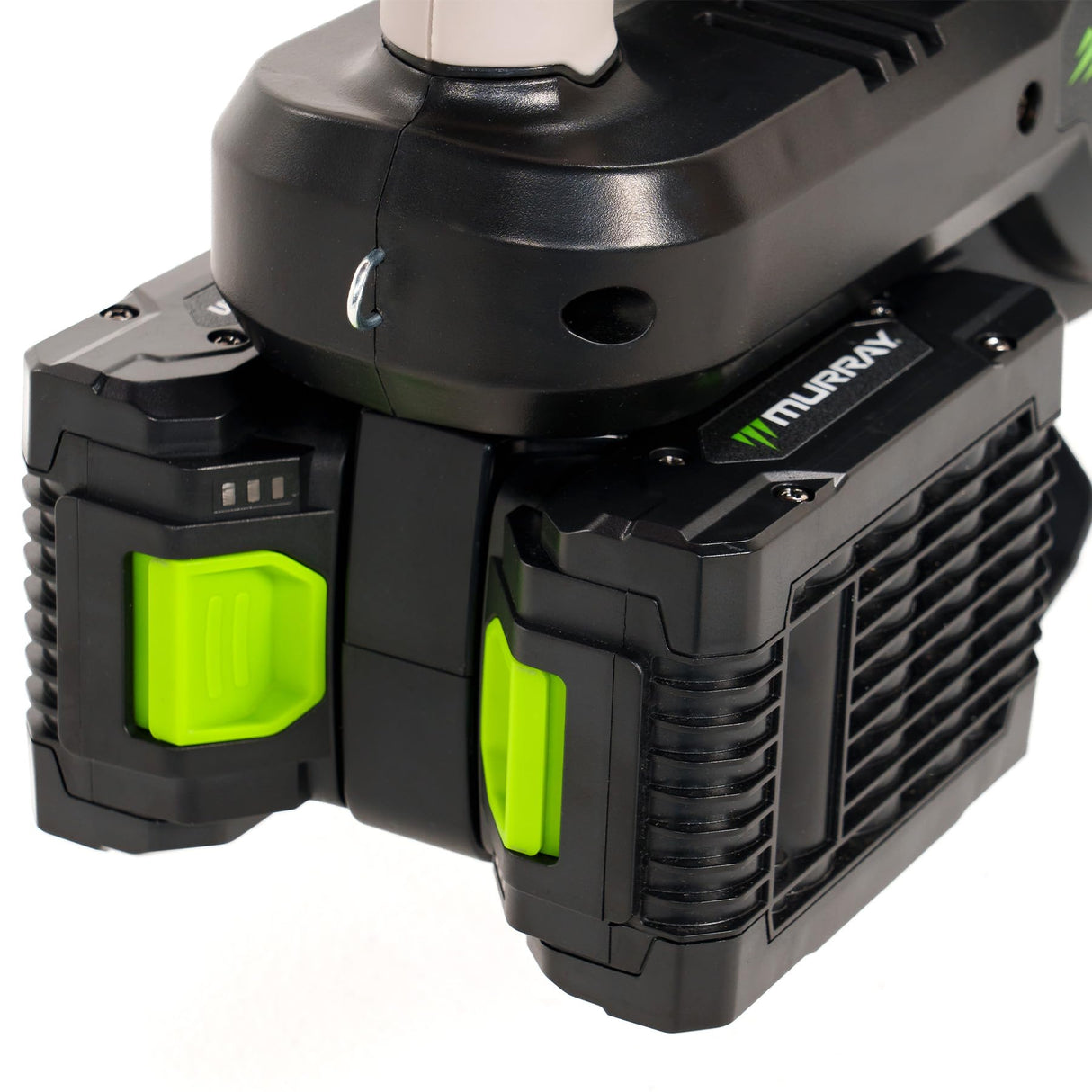 Murray Soplador y Aspirador de Hojas a Batería 20V 3 en 1 MU-BAT-VB270-KIT – Motor sin Escobillas, Control Inteligente, 4 Velocidades + Turbo, Bolsa de Polvo de 45L, Diseño de Montaje Rápido