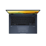 ASUS Zenbook 14 OLED UX3402VA-KM553W Windows 11- Ordenador Portátil 14" 2.8K (Intel Core i9-13900H, 16GB RAM, 1TB SSD, Iris Xe Graphics) Azul - Teclado QWERTY español