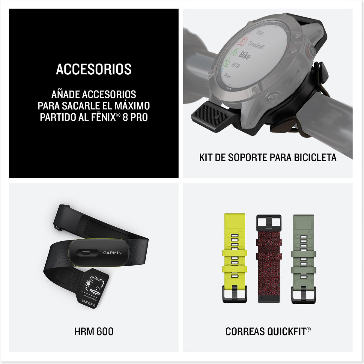 Garmin fēnix 8 Pro Zafiro, 47mm, Smartwatch Premium GPS Multideporte, Conectividad Satelital y LTE, Pantalla táctil AMOLED, Altavoz y micrófono Integrados, Mapas y hasta 15 días de autonomía, Grafito