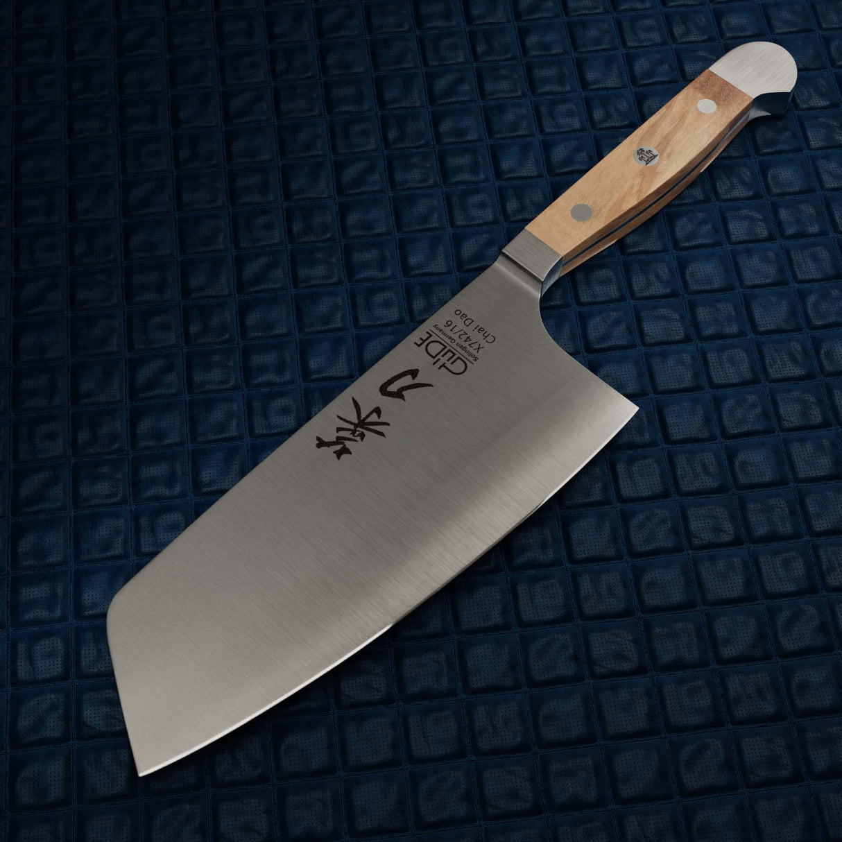 Güde Solingen-Chai Dao, Cuchillo de Cocina Forjado, 16 cm, Madera, Alpha-Olive-Doble virola, Hecho a Mano en Alemania, Chrome Steel