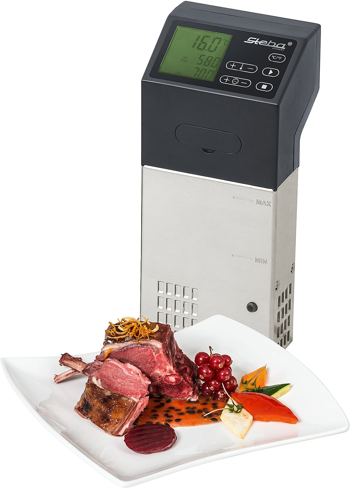 Steba SV 100 Professional, 1500 W, Acero Inoxidable/Negro