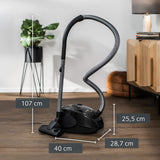 Siemens Synchropower - Aspirador con bolsa, 4 L, 600 W, color negro