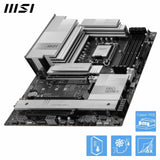 MSI PRO Z890-A WIFI Placa base, ATX - Soporta procesadores Intel Core Ultra (Serie 2), LGA 1851 - 90A SPS VRM, DDR5 Memory Boost (9200+ MT/s OC), PCIe 5.0 x16 & 4.0 x16, M.2 Gen5, Wi-Fi 7, 5G LAN