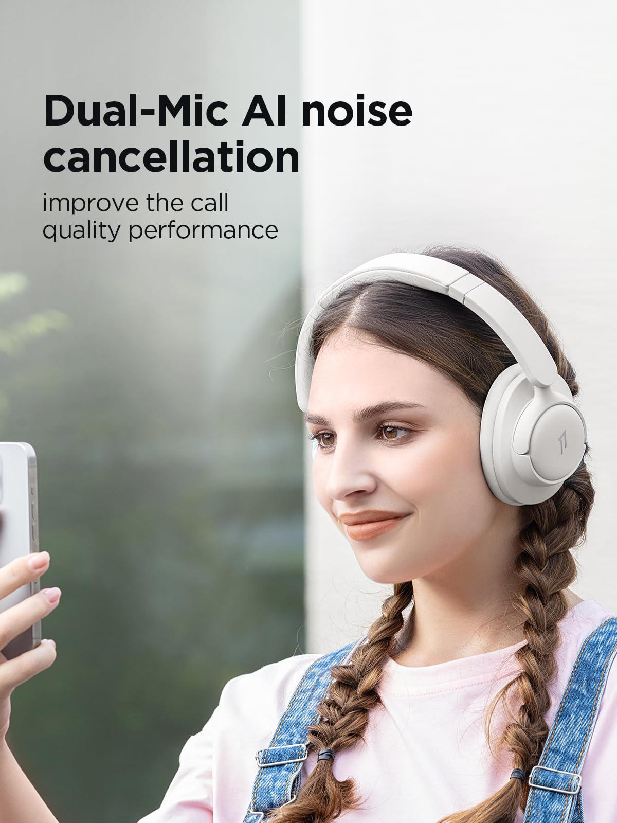 1MORE HQ31 - Auriculares inalámbricos Bluetooth, con cancelación de Ruido Activa híbrida, 90 Horas de reproducción, Audio Hi-Res, Sonido Espacial, Llamadas claras, Carga rápida, Ecualizador en la