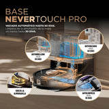 Shark PowerDetect Robot Aspirador y mopa 2 en 1, Base NeverTouch Pro con Limpieza, Carga y Vaciado automáticos, 60 días, navegación 3D y LiDAR, NeverStuck, WiFi/App, Blanco, AV2800ZEEUWH