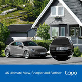 Tapo C660 Kit - Cámara de Seguridad WiFi 4K 8MP, Pan/Tilt 360°, Zoom Digital 18×, Visión Nocturna Color Starlight, Panel Solar, Batería 10 000mAh, Detección IA Gratuita, IP65