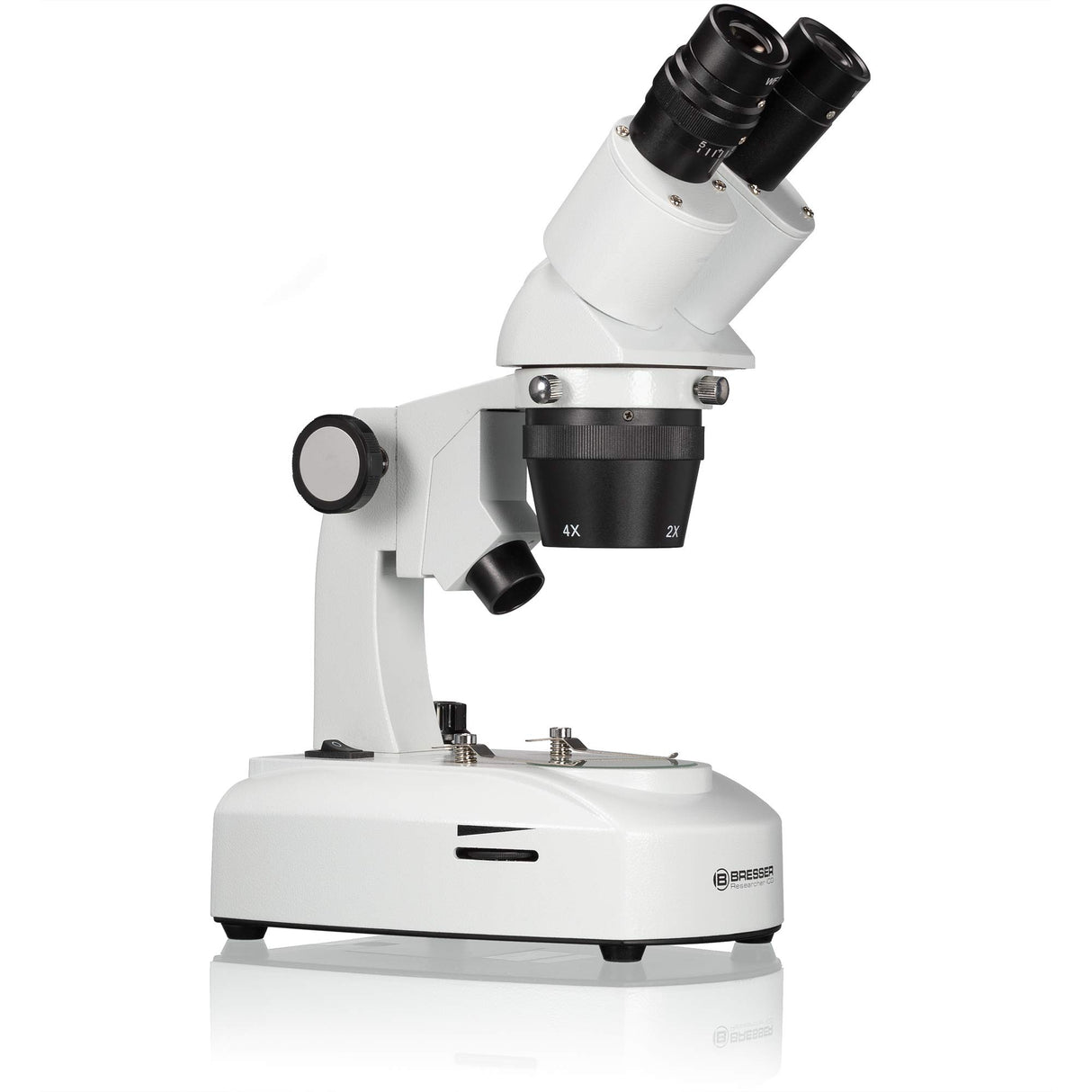 Bresser 5803100 Researcher ICD LED 20x-80x Microscopio, blanco