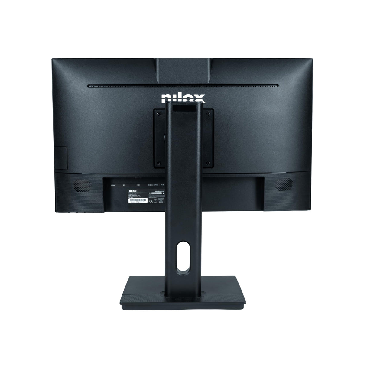 Nilox NXM24REGWEB01 Monitor 24 Pulgadas, Full HD, Pantalla PC 75Hz, Tecnología IPS, Conexiones HDMI, Reducción Luz Azul y Webcam. Base giratoria, ajustable, rotable e inclinable