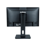 Nilox NXM24REGWEB01 Monitor 24 Pulgadas, Full HD, Pantalla PC 75Hz, Tecnología IPS, Conexiones HDMI, Reducción Luz Azul y Webcam. Base giratoria, ajustable, rotable e inclinable