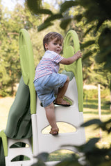 Smoby Life Tobogán Super Megagliss 2 en 1 - con Rampa Triple Onda, Conexión de Agua, Escalera Antideslizante, Protección UV, Material Reciclado, a Partir de 2 Años, Fácil Montaje (7600820201)