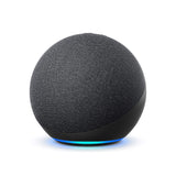 Echo (4.ª generación), versión internacional | Sonido de alta calidad, controlador de Hogar digital integrado y Alexa | Antracita | No disponible en portugués (Portugal)