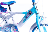 Huffy Bicicletta Pollici Bicicleta de 16 Pulgadas Disney Frozen Luxury, Bebés niñas, Azul Claro