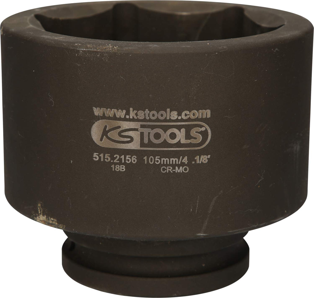 KS Tools 515.2156 Llave de vaso de impacto hexagonal de 1.1/2", 105 mm, corta