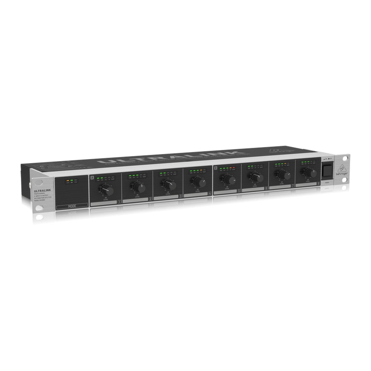 Behringer DS2800 Divisor de distribución profesional de 2 entradas y 8 salidas