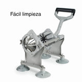 LACOR - 60513 - Cortador Profesional, Corta Patatas y Verduras en gajos, 4 Cuchillas de Acero Inoxidable, Corte Uniforme, Cocina Industrial
