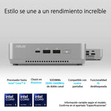 ASUS NUC 14 Pro Plus Mini PC, Procesador Intel Core Ultra 9 185H, Intel ARC Graphics, 32GB RAM DDR5, 1TB SSD, Windows 11 Home, Cable de alimentación no Incluido, Negro