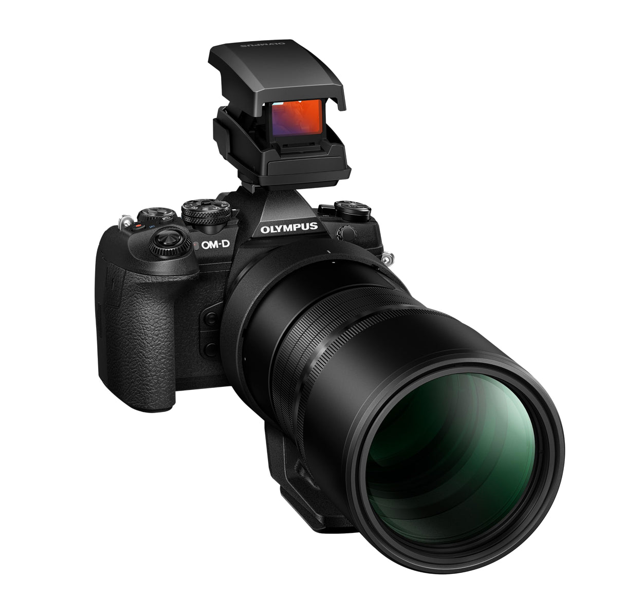 OM SYSTEM EE-1 - Punto de mira para cámaras con Zapata, Negro