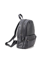 BIBA Bolso de Mujer de Cuero Genuino, Mochila Leather Jersey X JEX7L, Asa Larga, Cierre con Cremallera, Piel Bovina Legítima, Color Negro