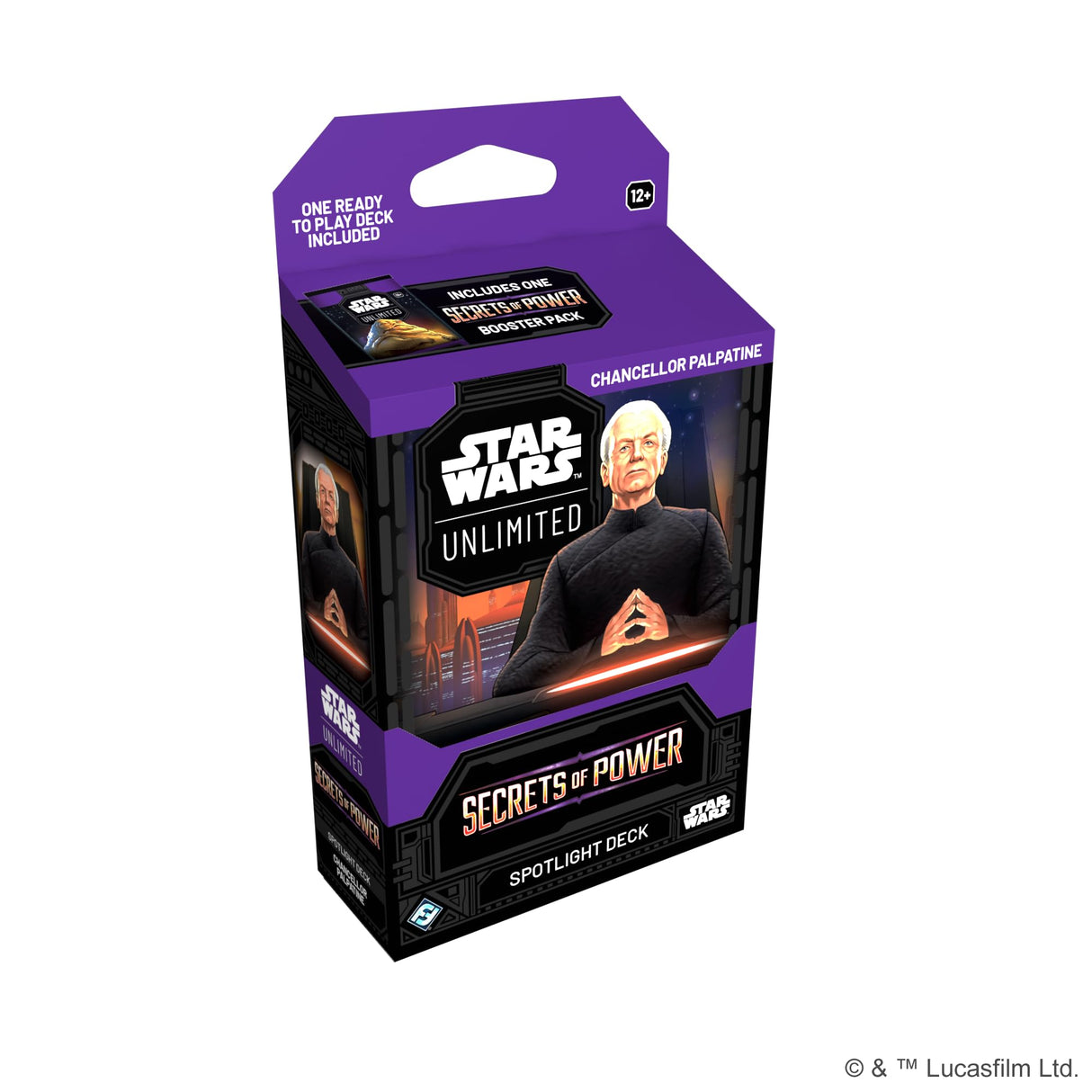 Asmodee Star Wars: Unlimited TCG Secrets of Power Spotlight Deck Display - 3 Padmé Amidala & 3 Chancellor Palpatine Pre-Built Decks, Ages 12+, 2+ Players, 20 Minute Playtime