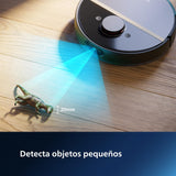 Philips Robot Aspirador y friegasuelos Homerun 7000, succión ultrapotente (5000 Pa), detección de obstáculos pequeños, estación de Vaciado automático, Robot Aspirador, App, Negro (XU7100/01)