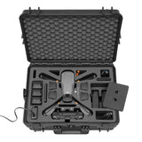 TOMcase Maleta para Drones Ready to Fly para dji Mavic 3 / Pro/Classic, Mando a Distancia estándar o dji RC/RC Pro, Carga de baterías en la Caja, Maleta Impermeable - Made in Germany (RTF)