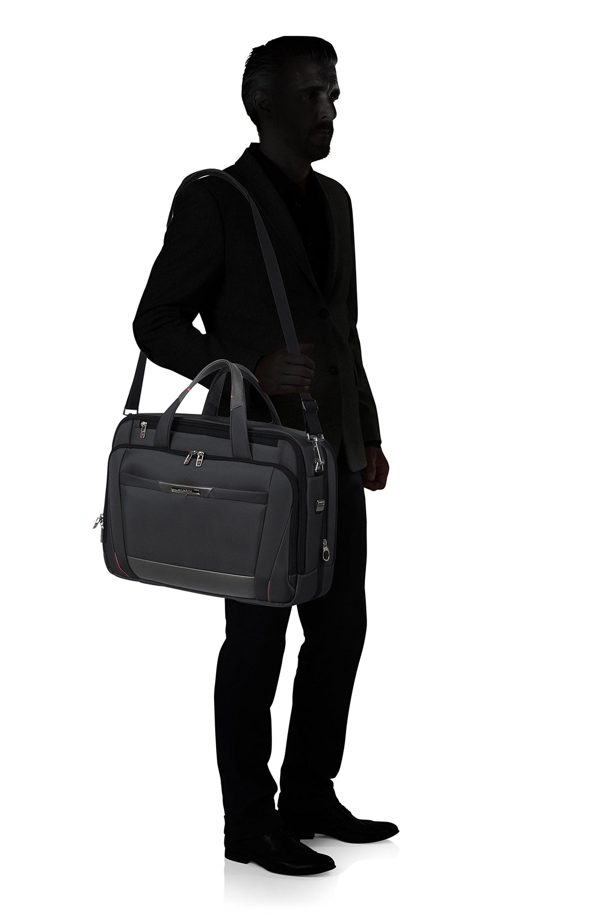 Samsonite PRO -DLX 5-17.3 pulgadas Bolsa de laptoppandable, 46 cm, 24.5/31 L, negro (negro)